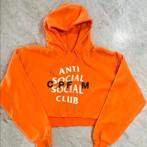 Anti Social Social Club X CPFM cropped Hoodie